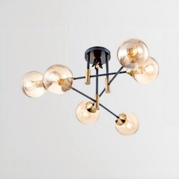 工業風半吸頂六燈 B86-64-73614