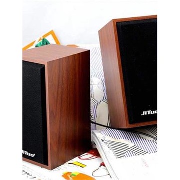 技拓 JT2801筆記本電腦桌面便攜式USB供電小音響木質音箱電腦音