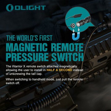 【錸特光電】OLIGHT RWX 專用無聲老鼠尾 可爆閃 磁吸接觸 Warrior M2R Javelot PRO 武士