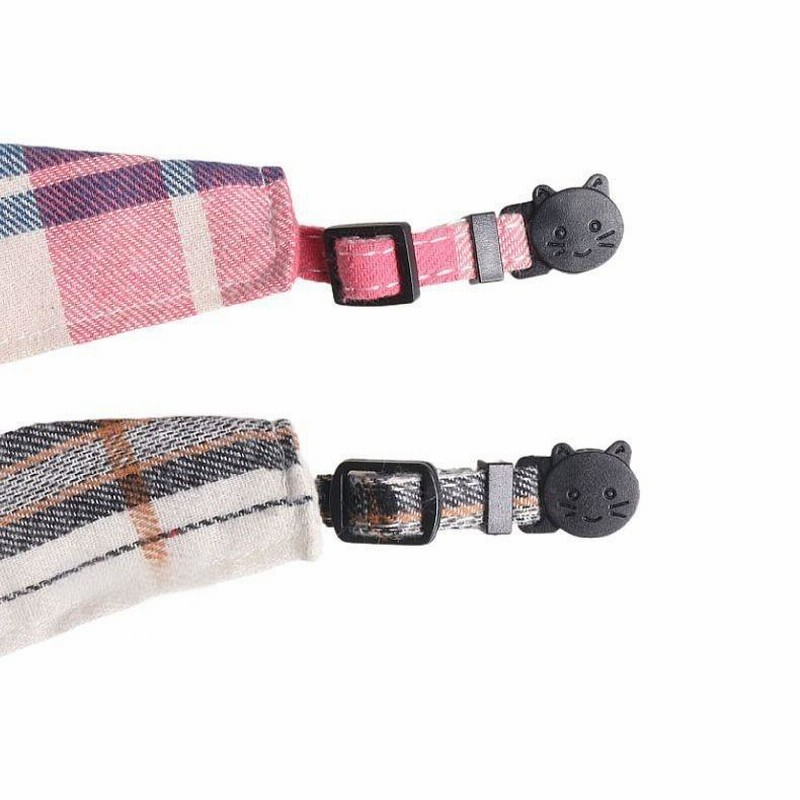 えり付き首輪(ハロウィン F レース黒) 猫 セーフティバックル