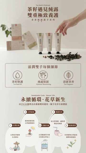 【茶寶】潤覺茶 茶香純露護手系列-保濕四季春露50ml／柔嫩紅玉伯爵50ml／滋潤金萱烏龍50ml