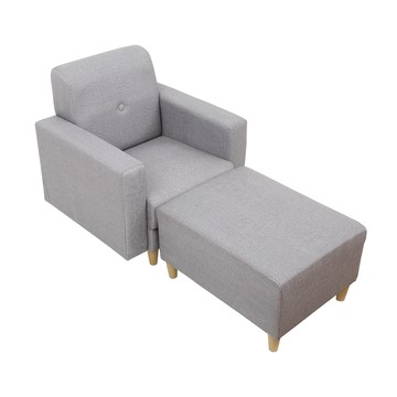 【多瓦娜】帕斯尼貓抓皮時尚單人沙發組合/三色灰