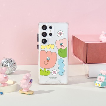 KINGJUN K花say Hi防摔透明SAMSUNG手機殼