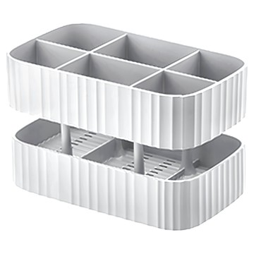 guzzini ECO 廚房餐具瀝水收納架 抗菌保護  2層  灰色  1個