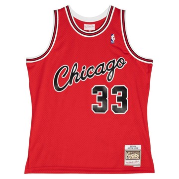 mitchell & ness NBA 球迷版球衣 SCOTTIE PIPPEN #33 2003-04 芝加哥公牛 ROAD  紅色  XL