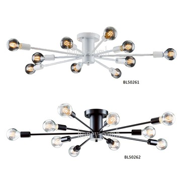 北歐工業風半吸頂燈十燈(BL50261．BL50262)