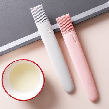 北歐風硅膠刷耐高溫燒烤刷油刷不掉毛304不銹鋼廚房油刷烘焙刷子