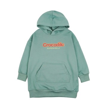 Crocodile Junior小鱷魚童裝-繡字休閒連帽洋裝- C66304-43