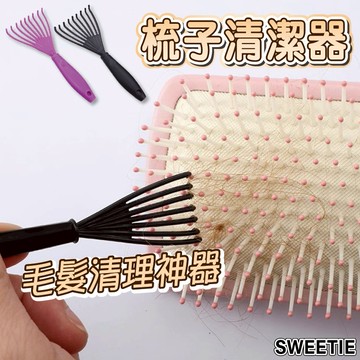 【台灣現貨24H】梳子清潔器 豬鬃毛梳子清 梳子毛髮清潔 頭髮清潔刷 清潔耙 梳子清潔理【SWEETIE】