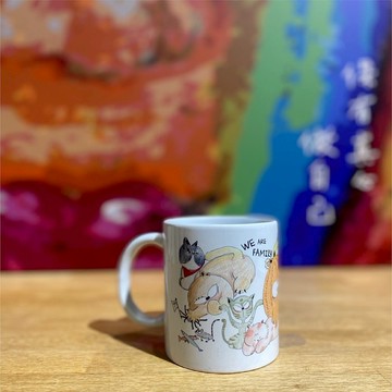 【馬克杯&陶瓷杯墊組】貓咪大集合