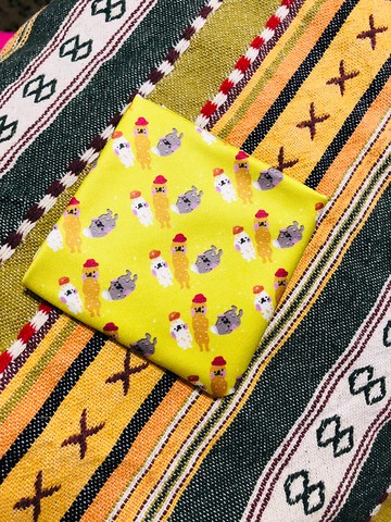 白糖粿三兄弟-原創插畫印花-手機電腦螢幕眼鏡擦拭布