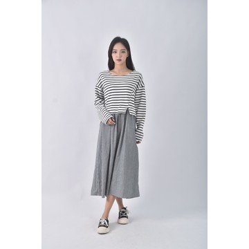 (L) e wear質感棉質純棉杏色洋裝二手衣