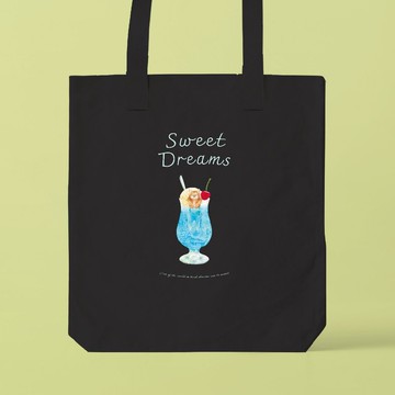 SWEET DREAMS_貓與蘇打冰淇淋 / 可收納A3尺寸的托特包