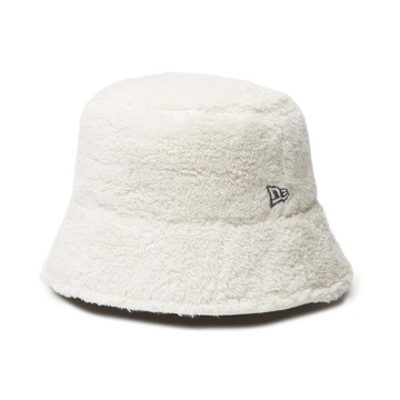 【NEW ERA】漁夫帽 日版 MINK FLEECE 米白 戶外帽 男女款 -NE14388165