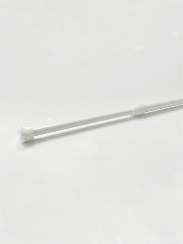 Tension Rod No Nails Required Curtain [White]