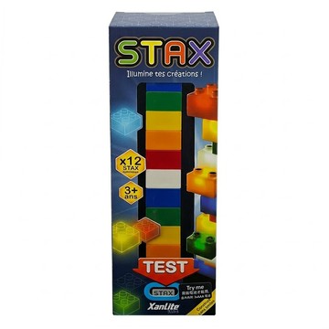 美國 LIGHT STAX JUNIOR系列 大顆粒升級底座版 Starter亮亮積木 2歲以上  1盒