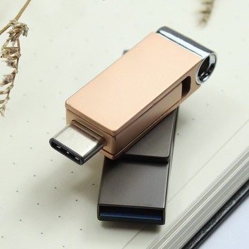 高速雙用OTG隨身碟 - 32GB香檳金