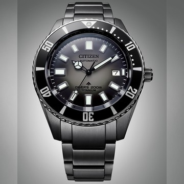 CITIZEN 星辰 限量 1977征服潛水機械錶款 新年開運 送禮推薦-鈦-暗黑款 NB6025-59H