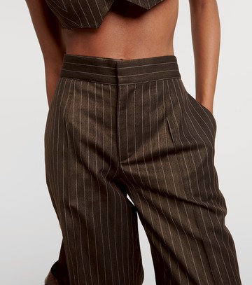 Jean Paul Gaultier Tattoo flared wool-blend wide-leg pants