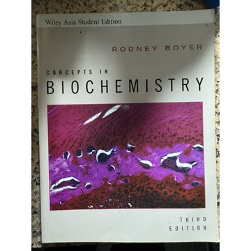 【168B-1】絕版書七成新，《Concepts in Biochemistry（Third Edition）