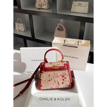 CHALIE&KOLSR輕奢國風刺繡凱莉包包女士2025新款高級感中年媽媽包