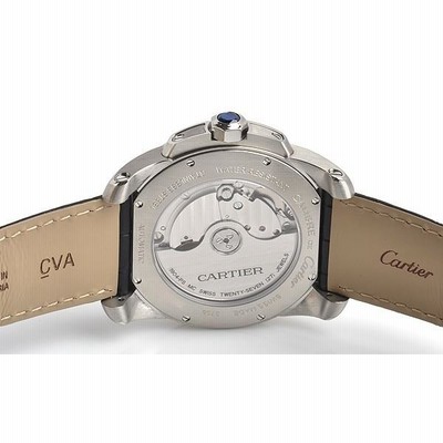 カリブル　ドゥ　カルティエ38mm WSCA0003 SS 革バンド　ホワイト 新品】CARTIER （カルティエ） カリブル ドゥ カルティエ 38mm