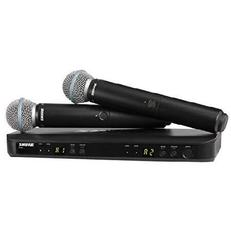 Shure BLX288 B58 UHF Wireless Microphone System Perfect for Church, Karaoke, Vocals 14-Hour Battery Life, 300 ft Range Includes (2) B 並行輸入品