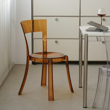 【含稅/免運】 現代簡約設計師透明靠背餐椅網紅酒店咖啡廳亞克力單人可疊休閑椅