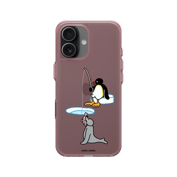 iPhone 17 Clear (相機按鈕) 晶醺玫 - Pingu 企鵝家族 - 今晚，我想來點..