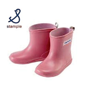 stample日本製 兒童雨鞋No.75005-馬卡龍粉色 / 28