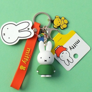 現貨  限量 🐇正版授權 米菲兔子 米飛 米菲兔 Miffy  鑰匙扣 可愛創意  小禮米鑰匙鏈 包包掛件 鑰匙圈