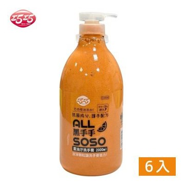 【巧巧】重油污洗手膏 2000ml 6入