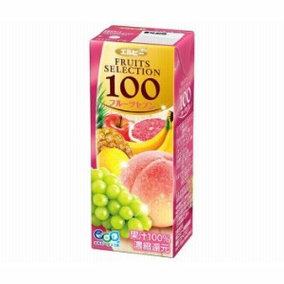 エルビー フルーツセレクション フルーツセブン100% 200ml紙パック×24本入｜ 送料無料