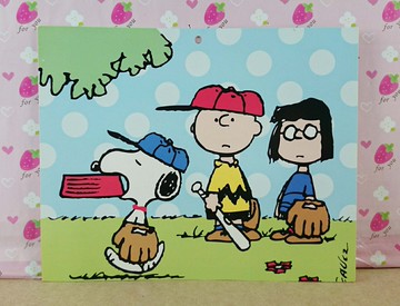 【震撼精品百貨】史奴比Peanuts Snoopy  卡片 棒球 震撼日式精品百貨