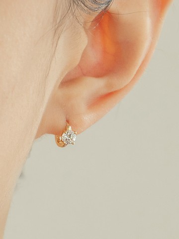 Starry Hoop Earring (14K Gold)