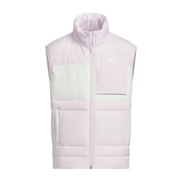 Adidas JK DOWN VEST 童裝 大童 粉白色 女童 保暖 亞規 羽絨 背心 JI6226