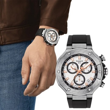 TISSOT天梭 官方授權 T-RACE CHRONOGRAPH 競速系列計時錶 開學換新季 送禮推薦-45mm T1414171701100