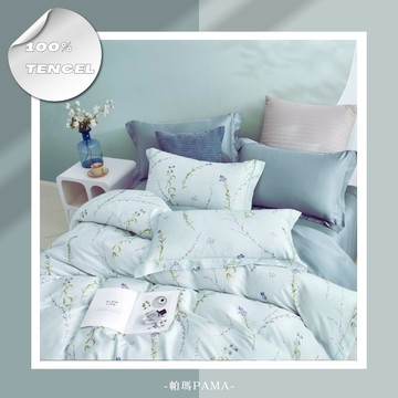 【帕瑪PAMA】100% 60S 天絲床包組/雙人5X6.2/槿恩