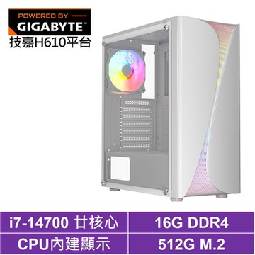 技嘉H610平台[武曲N6AB]i7-14700/16G/512G_SSD