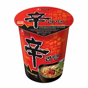 送料無料 農心 辛ラーメン (小)カップ65g x 24個  (01003x24)