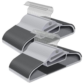 跨境好物G+干濕兩用防滑無痕防肩角衣服架涼曬護領家用掛塑料衣架