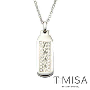 『TiMISA』《永恆真愛(寬版)》純鈦項鍊(F)
