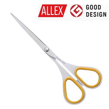 【ALLEX林刃物】Slim極細長刃剪刀(大)140mm-黃(11163Y)
