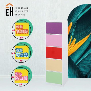 艾蜜莉的家  1.4尺塑鋼按壓式置物櫃 收納櫃