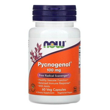 NOW Foods, Pycnogenol®，含餘甘子，60 粒素食膠囊