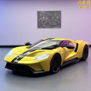 【聲光回力】福特GT車模 合金車模 跑車模型 兒童玩具車 1:24比例 合金材質 聲光效果 回力功能 收藏擺件 男孩禮物