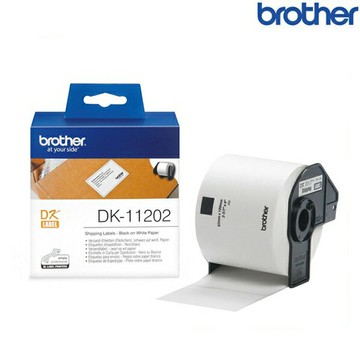 Brother兄弟 DK-11202 單張定型標籤帶 62x100mm 白底黑字 300張 標籤貼紙 成分標籤