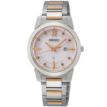 SEIKO 精工 Lukia系列 太陽能 綻放時尚腕錶 31mm (V137-0DL0KS/SUT416J1)