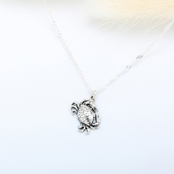 【Angel & Me】巨蟹座 螃蟹 謝謝 s925 純銀項鍊 情人節 聖誕禮物