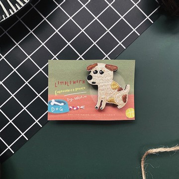 刺繡別針/燙貼 | 狗狗系列 | 呀浪 | Littdlework